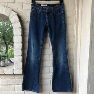 2000’s Express X2 • Low Rise Flare Leg Jeans